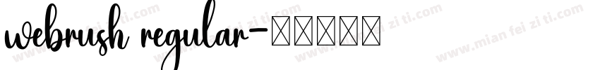 webrush regular字体转换